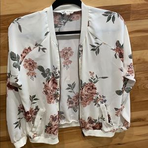 Thin floral jacket